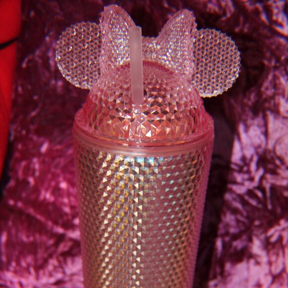 NWT Pink Minnie Mouse Textured Tumbler - Picture 1 of 6